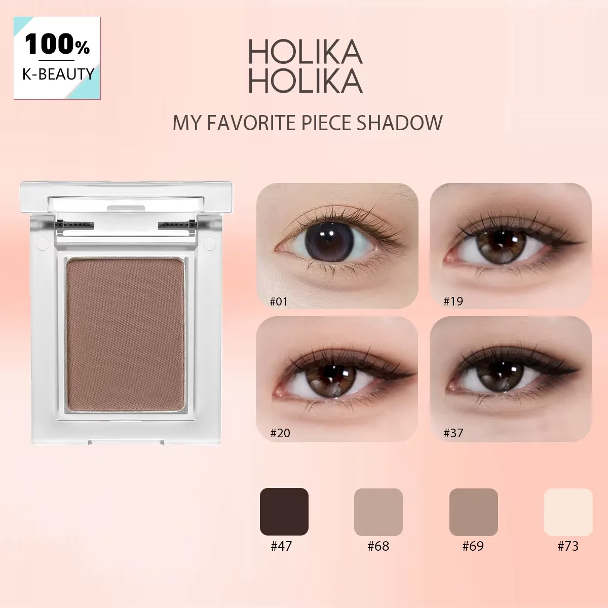 HOLIKA My Favorite Piece Shadow-8 Shades, Highly Pigmented, Long-Lasting & Fade-Resistant, Korean Cosmetic Makeup