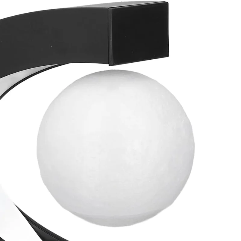 Floating Moon Night Light, Multi-Color Maglev Desktop Light, 3D Printing Floating Moon Light, Used For Home Desktop Decoration