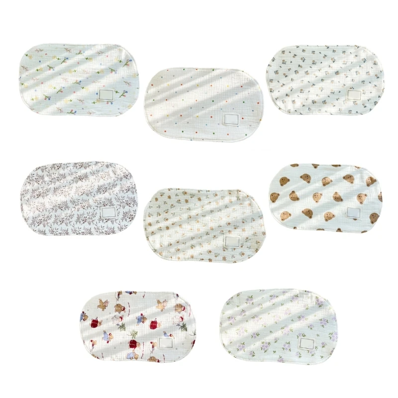 

New 8-Layer Baby Pillow Newborns Flat Pillows Toddlers Sleeping Pillow Headrest Support Burp Cloth for Infant Bed Stroller