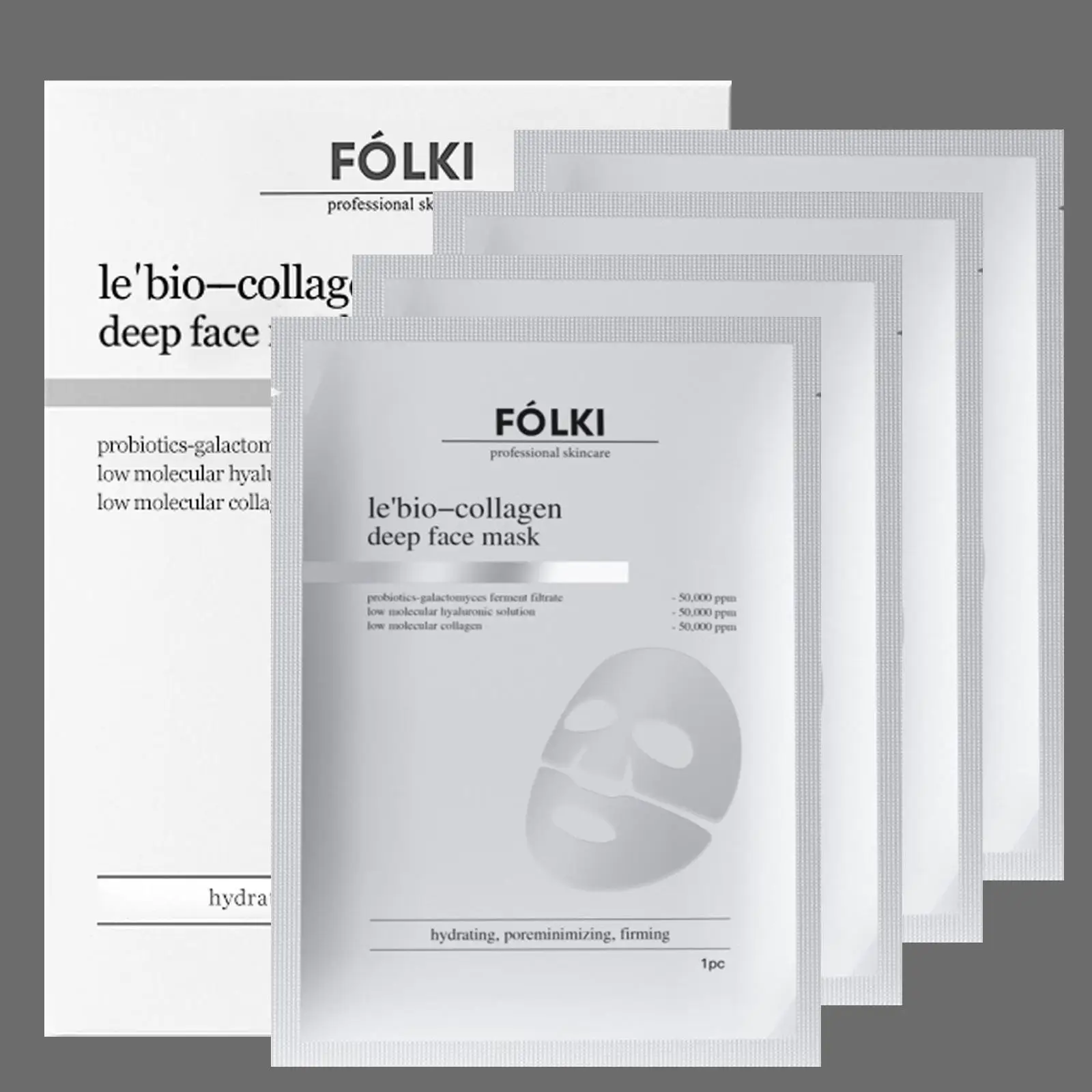 

Hot Sale FOLKIs Foreign Trade Deep Collagen Skin Care Whitening Transparent Split Collagen Perfusion Mask