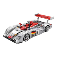 Limited Edition R8 Formula Car Model Building Blocks MOC YC-23044 Speed Racing Vehicle Bricks High Tech Toy Kit Gift Kids Adults