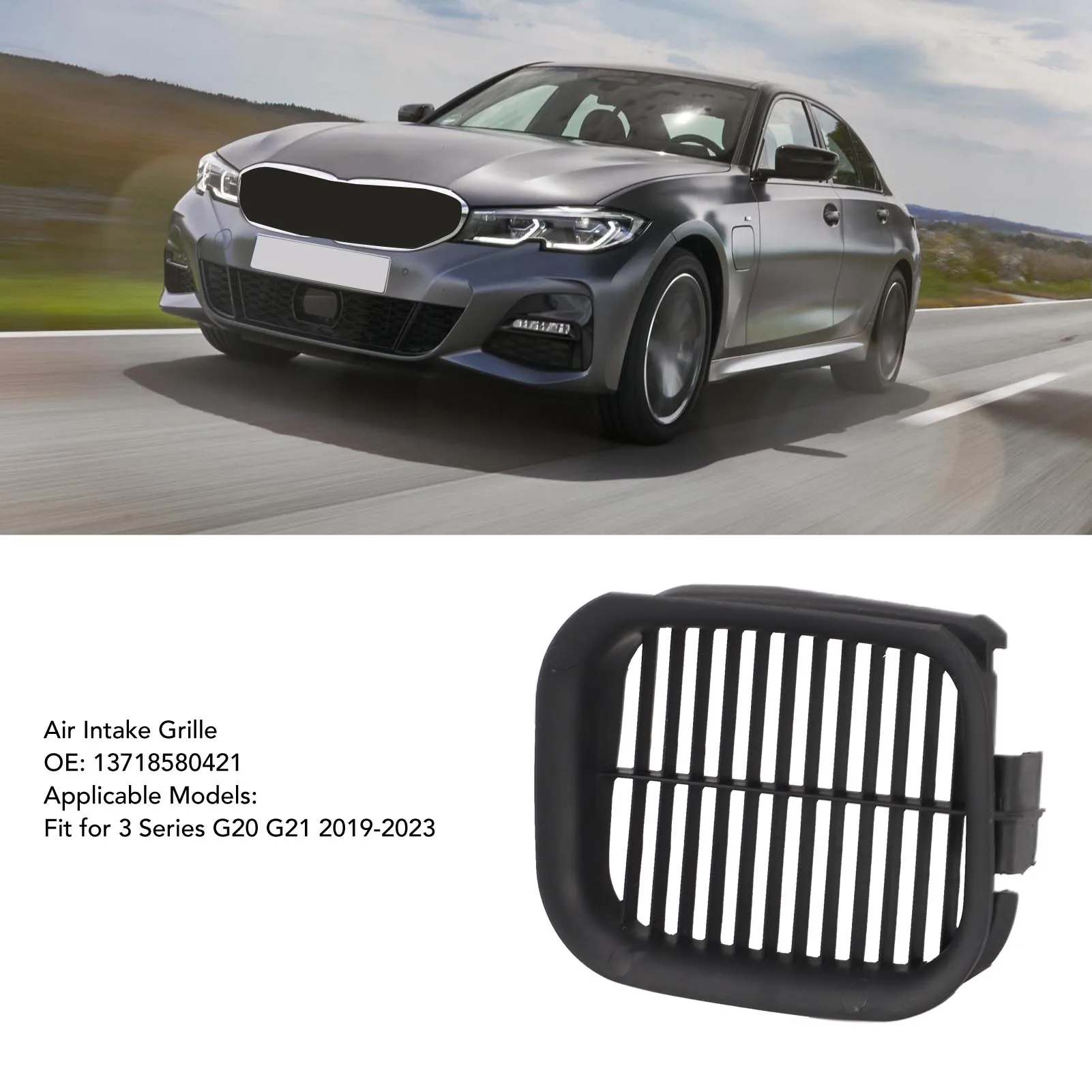 Intake Air Grille Strong Protection 13718580421 Intake Air Duct Cover For 3 Series G20 G21 2019 To 2023