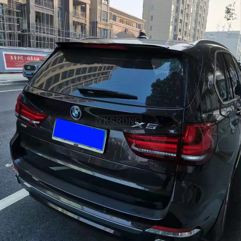 SPOILER EXTENSION For BMW X5 F15 M50d 2013 2014 2015 2016 2017 2018 High Quality ABS Material Car Rear Wing Spoiler