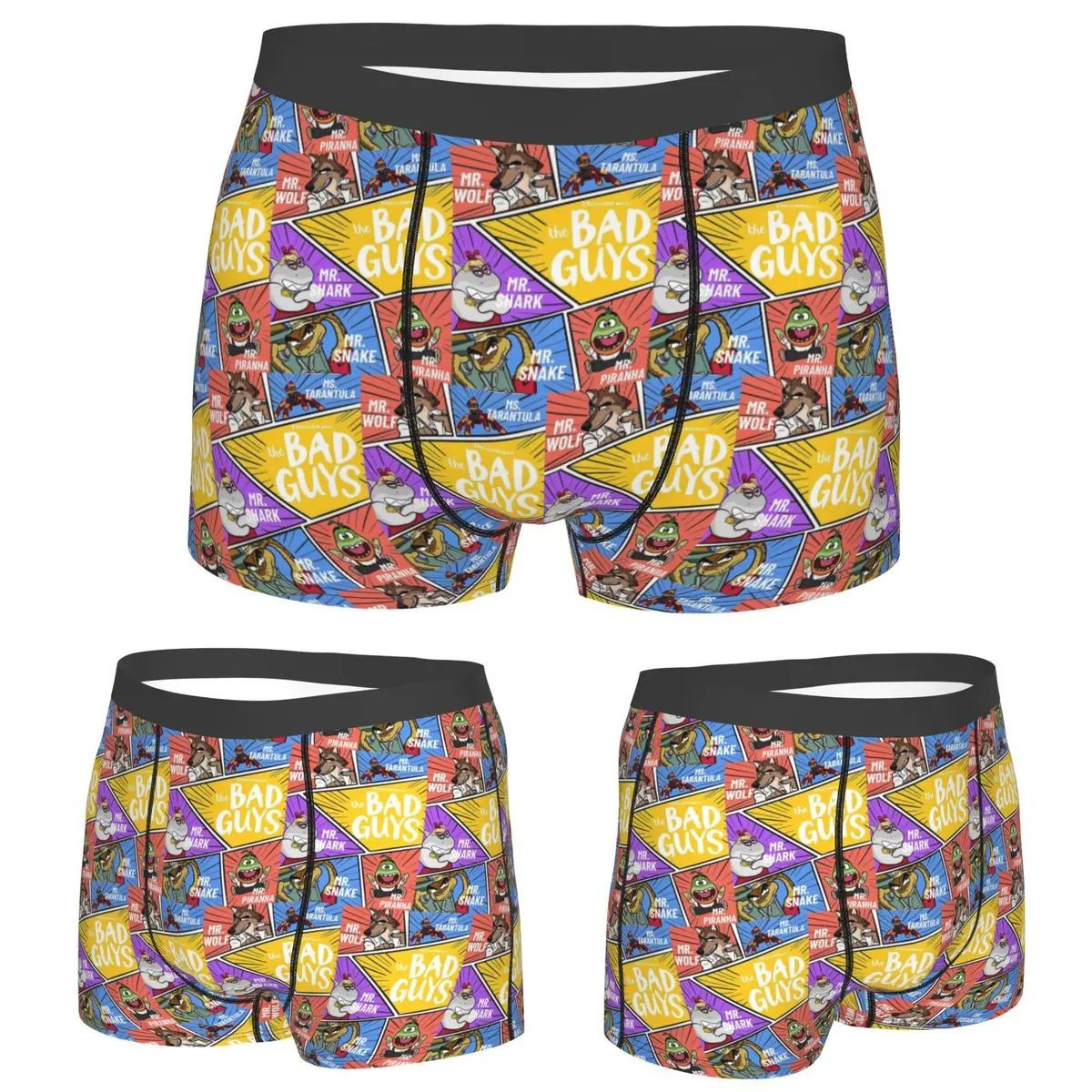 

Boxer Underpants Shorts The Bad Guys Cute Panties Male Ventilate Underwear for Homme Man Boyfriend Gifts