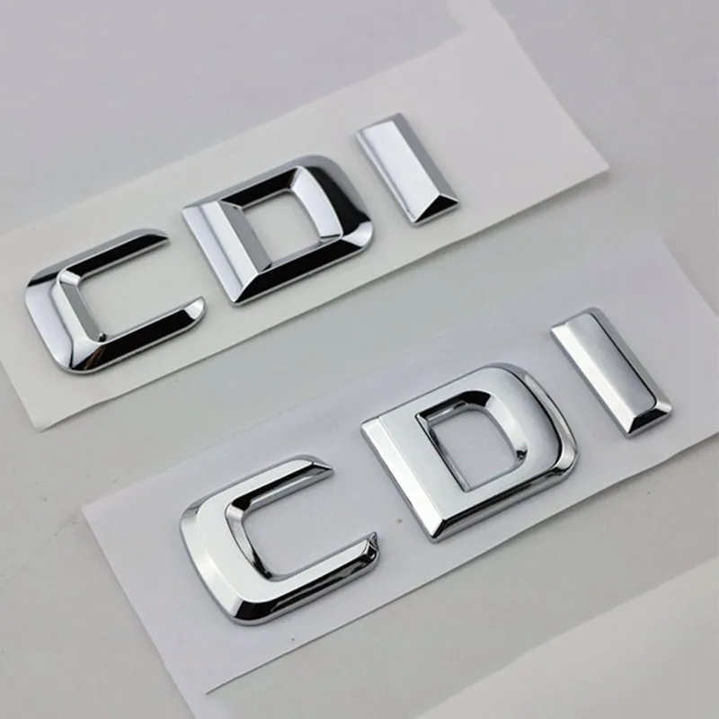 ملصق شارة بشعار CDI ، شعار ، 3D ABS ، أسود GL ، ML ، Car ، W204 ، A ، B ، C ، GLK ،