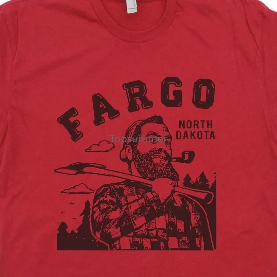 Fargo T Shirt North Dakota Paul Bunyan Twin Peaks Lumberjack The Big Lebowski Novelty Design Men