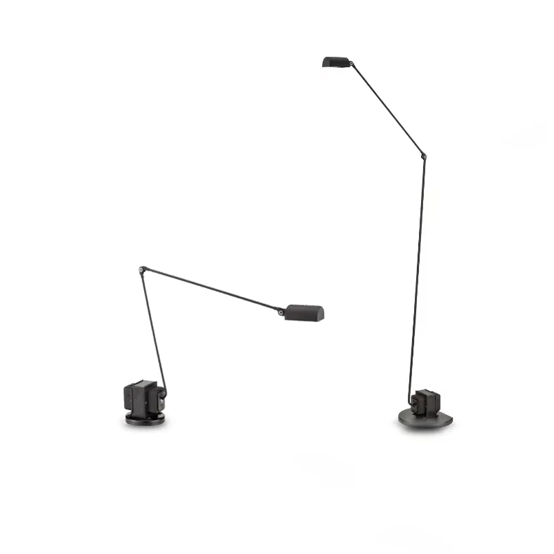 

Italian Simple Retro Design Floor Lamp,black Design,sofa Study Room Vertical Table Lamp,adjustable Swing Arm,home Decoration