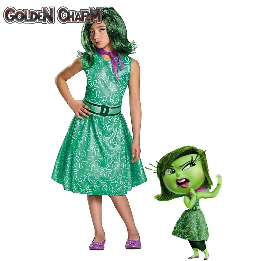 Inside Out 2 Anime Cosplay personaje de dibujos animados alegría disfraz de ansiedad para adultos niños Ropa de baile de Halloween máscara de disfraz de Cosplay