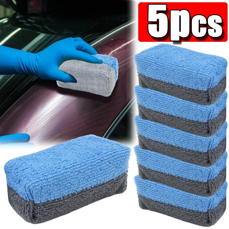 Microfiber Car Wash Sponge Wax Applicator Pads Car Paint Care Polishing Pads Polishing Sponges Auto Detailing Sponge Eraser