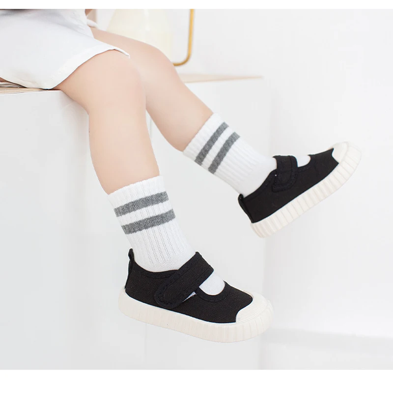New Children\'s Sports Baby Girl Socks Newborn Mother Kids Sofe Socks Solid Color Toddler Socks Cotton Girl Clothes Accessories