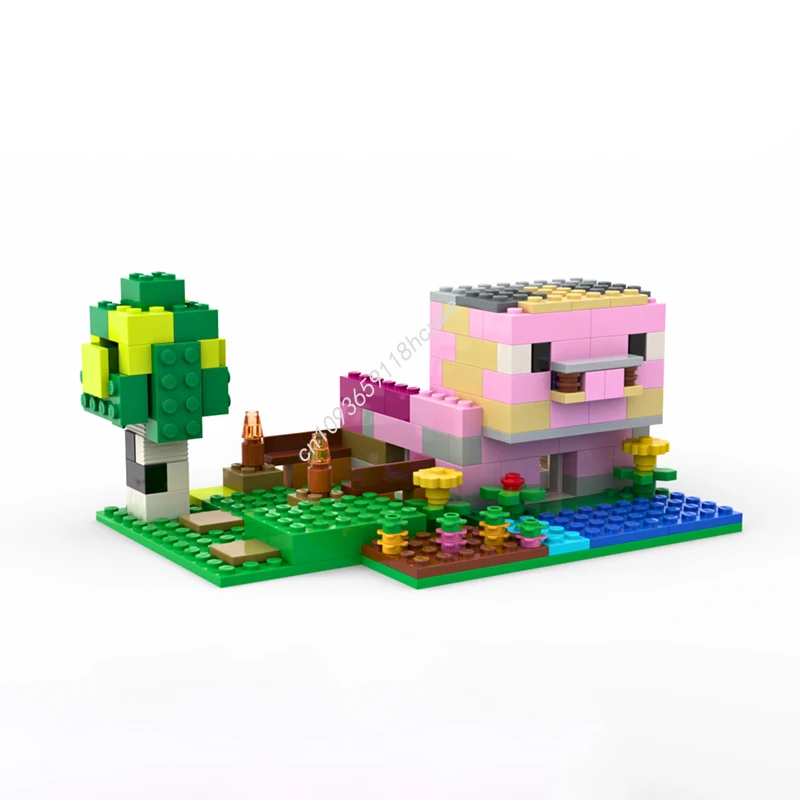 206 Uds. Casa de cerdo MOC modelo clásico bloques de construcción educación DIY montar juguetes creativos para niños idea arquitectura regalos de navidad