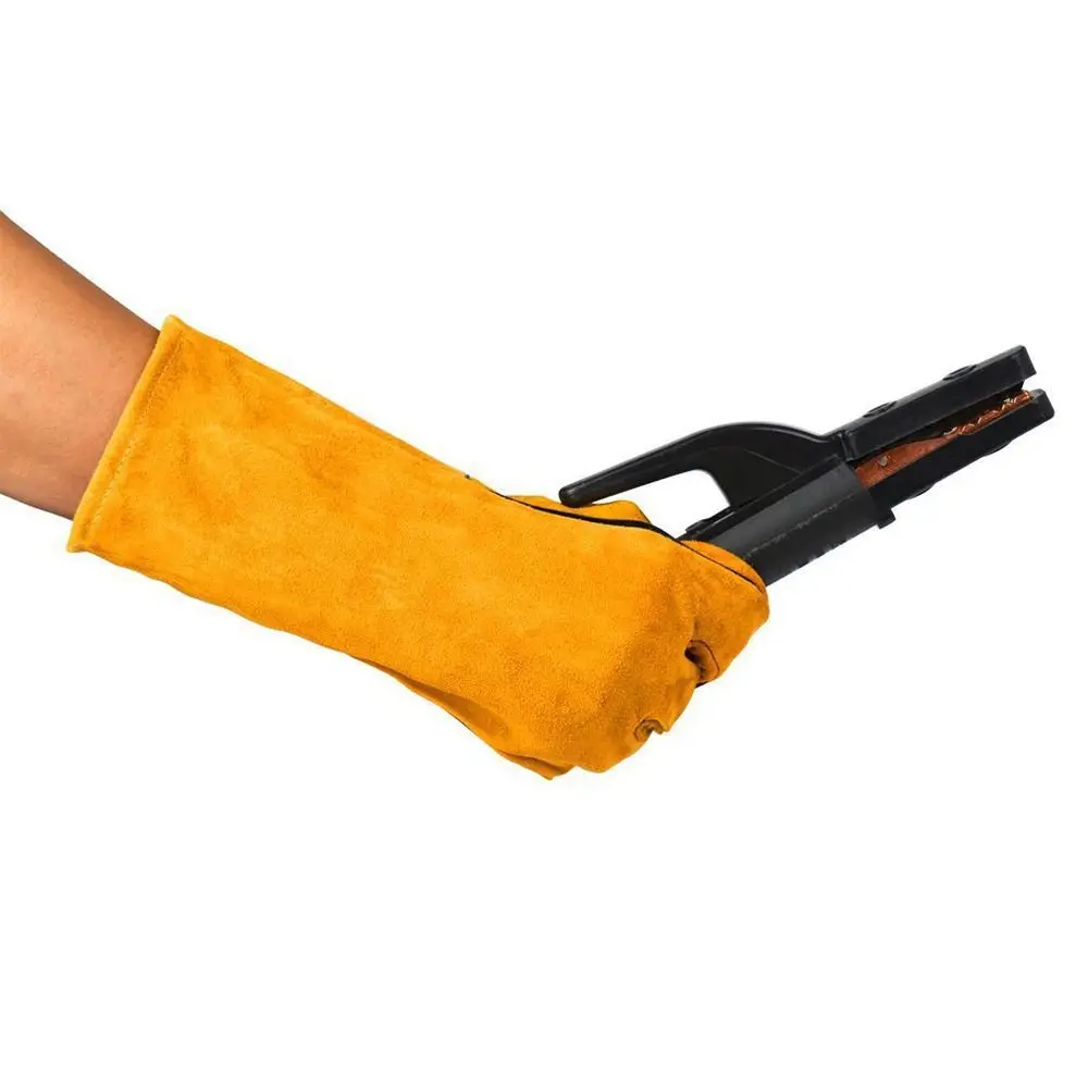 

Soft Welding Gloves Anti-scalding Heat Resistant Gardening Safety Gloves Flexible Protective Leather Working Gloves