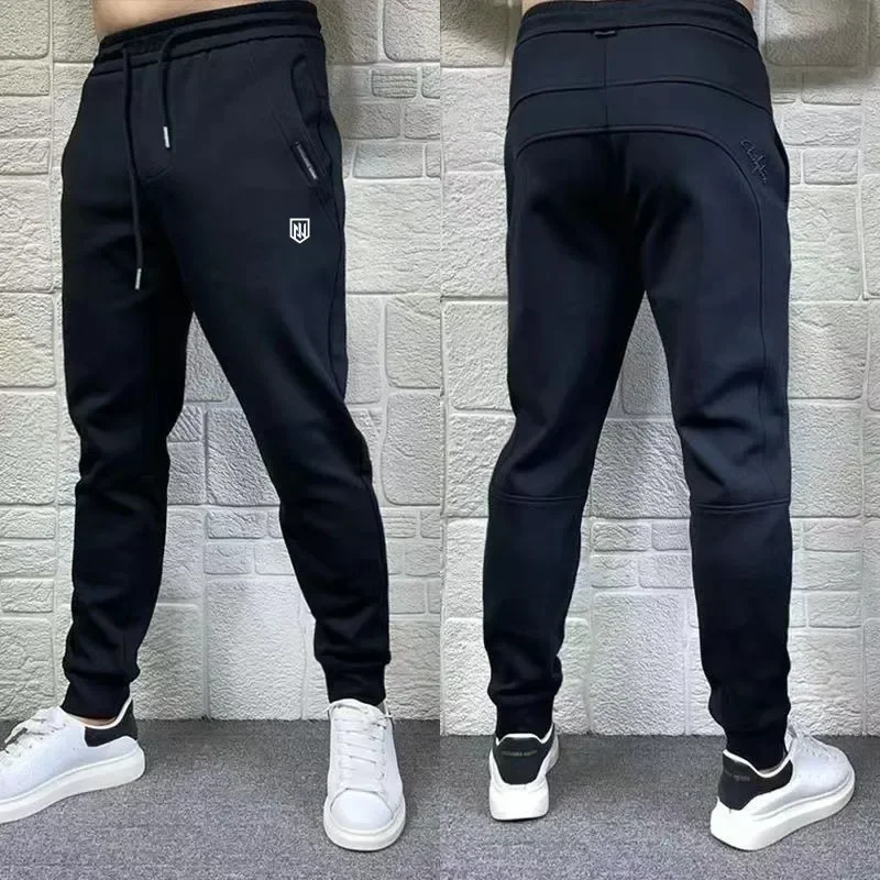 2024 Spring Autumn Men\'s Black Golf Wear Tennis Pants High Quality Elasticity Fashion Casual Breathable Sports Trousers Clothing