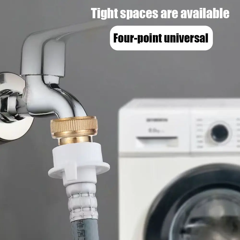 1Pcs Water Tube Connector Water Stop Valve Anti Falling Copper Inner Core Faucet Nozzle Home Garden Stopcock Stop Joint