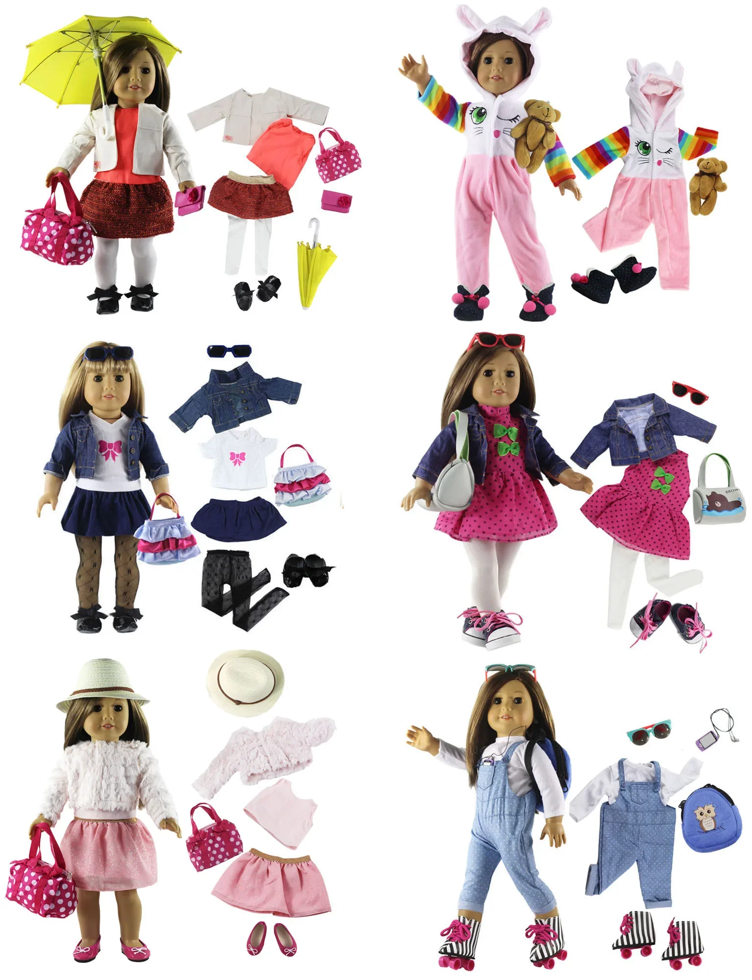 Many Style for Choice 18 inch Doll Clothes for American Doll or Our Generation Doll,18 inch doll accessories