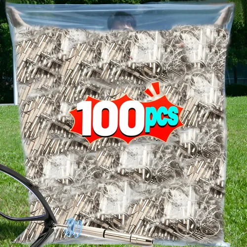 Imagen 2 del producto Destornillador de gafas de acero, Kit de reparación de relojes con llavero, herramientas manuales portátiles, herramientas de destornillador de precisión