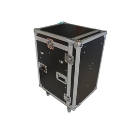 Dj Workstation Rack Flight Case with Side Table on Sale