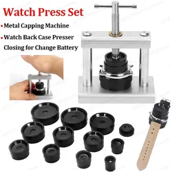 Watch Press Set for Watch Case Back Closing Tool Watchmaker Maintenance Metal Capping Machine for Change Battery Watch Repair