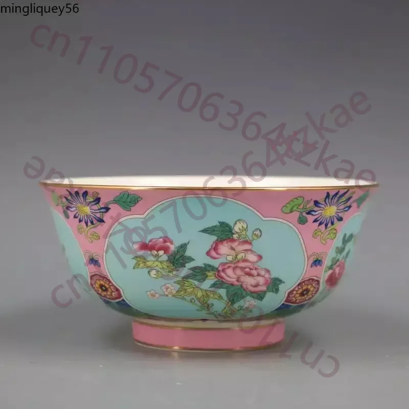 Qing Dynasty Qianlong Gold Painted Bowl Antique Craft, Porcelain Home, Antique