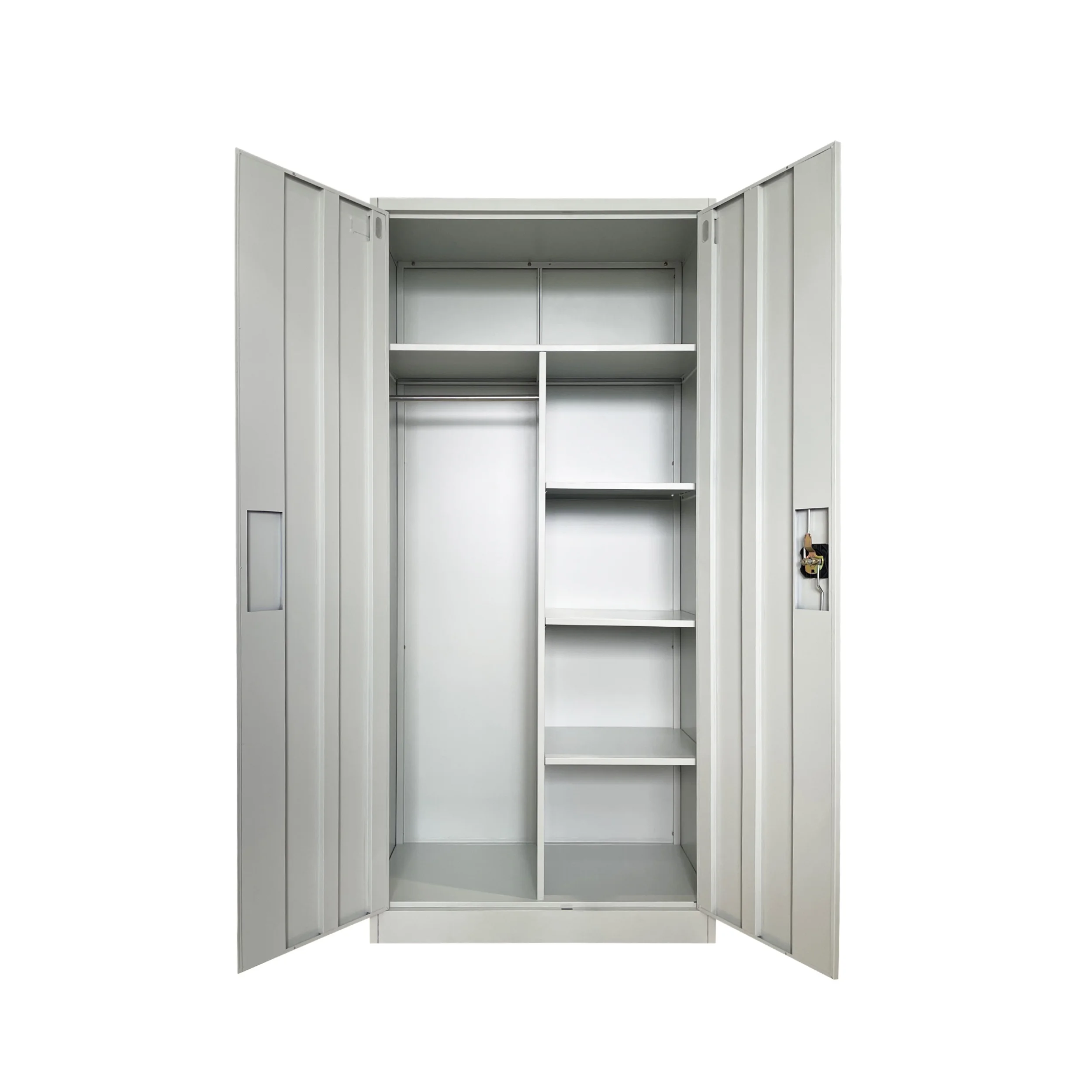 خزانة ملابس فولاذية حديثة ببابين لموظفي المكاتب والمدرسة وصالة الألعاب الرياضية وغرفة النوم وخزانة خزانة من الفولاذ لتخزين غرفة النوم #6