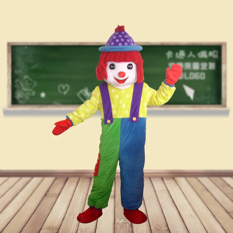 New Clown Mascot Costume Cosplay Clown Mascotte Fancy Dress Character Carnival Halloween Christmas Celebration Animal Costume
