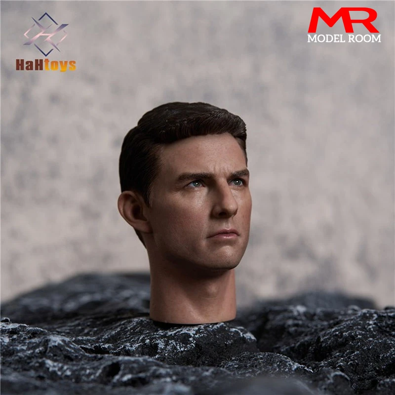 HaHtoys H006 1/6 Tom Cruis Head Sculpt Carving Model Fit 12'' Male Soldier Action Figure Body Dolls