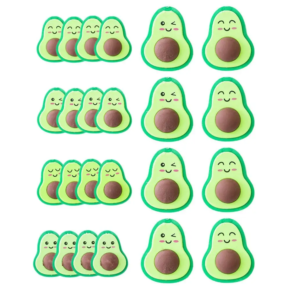 

36pcs Avocado Food Erasers For Kids Kawaii Food Design Bulk Mini Small Fruit Erasers Fruit Rubber Classroom Kids Student Gift