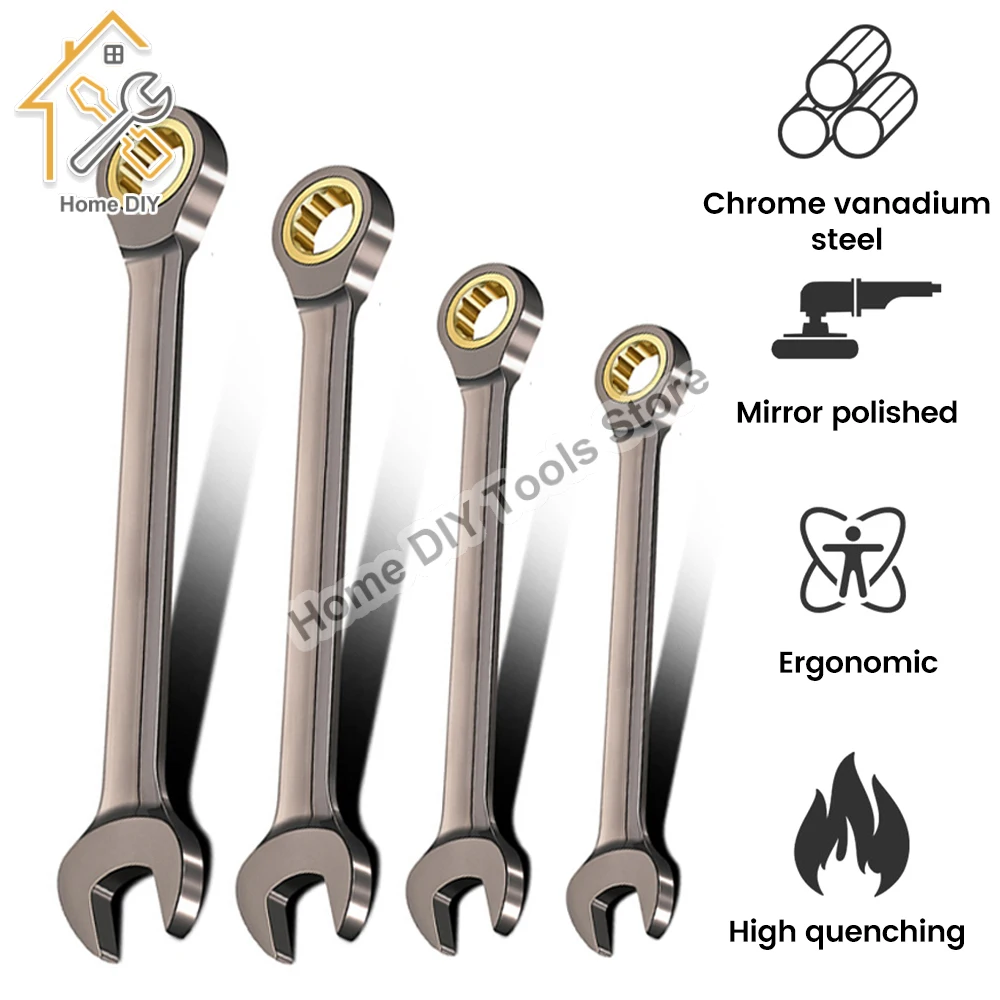 Universal Torx Wrench Adjustable Torque 7-12mm Ratchet Spanner for Bicycle Motorcycle Car Repair Tools Mechanical Tool