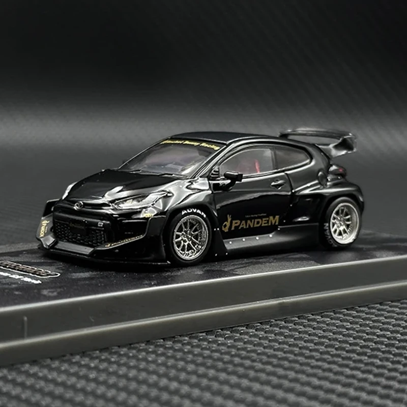 

In Stock TW 1:64 Pandem GR Yaris TOYO Black Diecast Car Model Collection Miniature Toy Tarmac Works