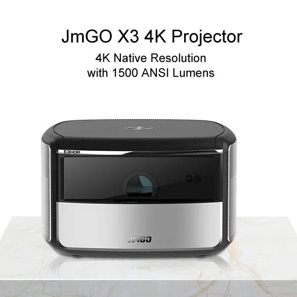 X3 4K Projector HD 3D Home Theater with 3840x2160p Native Resolution Android Wireless Speaker 1500 ANSI Lms WiFi Proyector