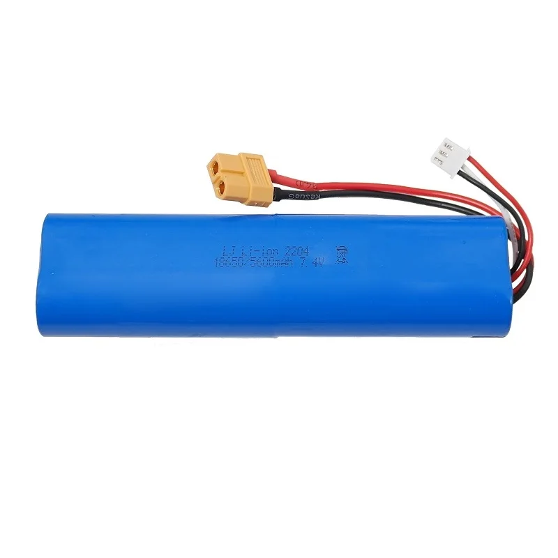 Originele 2S 7.4V 1800Mah/Upgrade 2S 7.4V 5600Mah Li-Ion Battery18650 Xt60 Plug/Usb Voor Henglong 1/16 Afstandsbediening Tankonderdelen