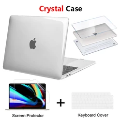 Kristal Laptop Apple 2023 Macbook hava 15 M2 çip A2941 hava Pro Retina 11 12 13 15 16 inç Laptop Case 2022 dokunmatik Bar kimliği