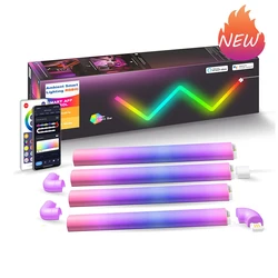 Smart TuYa Wifi APP Control RGB LED Wall Lights For Gaming TV Bedroom Decoration Music Atmosphere Lamps LED Night Lights