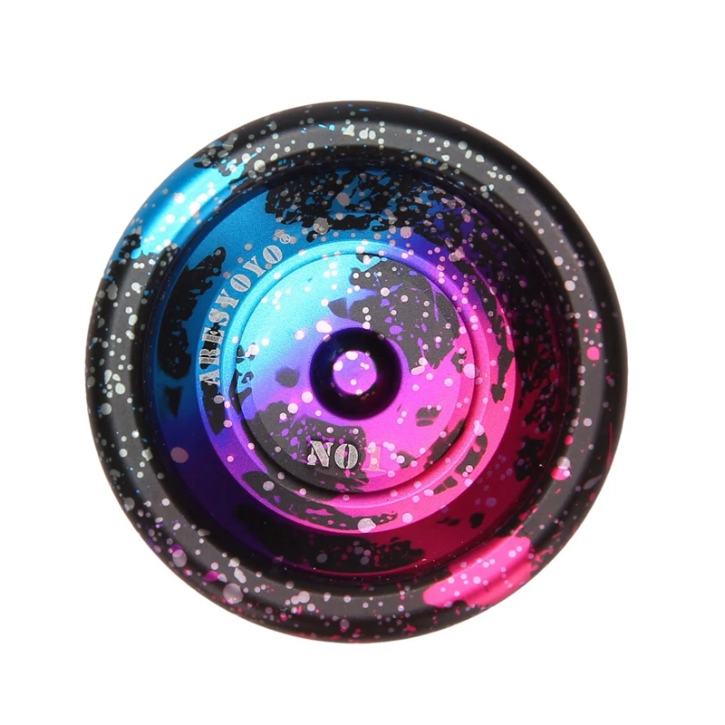 HOT-Aresyoyo NO1 Yoyo Butterfly Aluminum Alloy Magic Yoyo Professional With 10 Ball Bearing High Speed Yo Yo Classic Toys