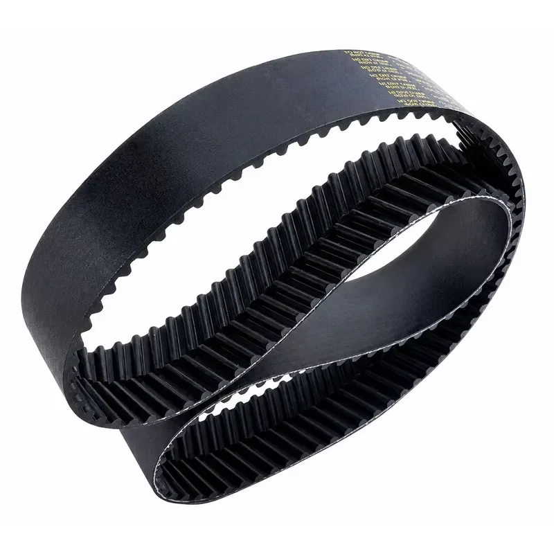 Reduced Vibration Herringbone Timing Belt CR/HNBR Aramid Tensile Cord -30C to +130C for Textile Machinery Cutting