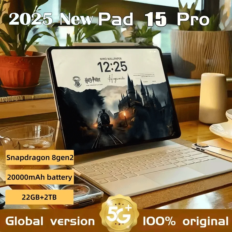 

New Original Pad 15 Pro Tablet PC Android 14 Snapdragon 870 Mi Tab PC 22GB+2TB Dual SIM 5G WiFi Google Play GPS IPS Screen