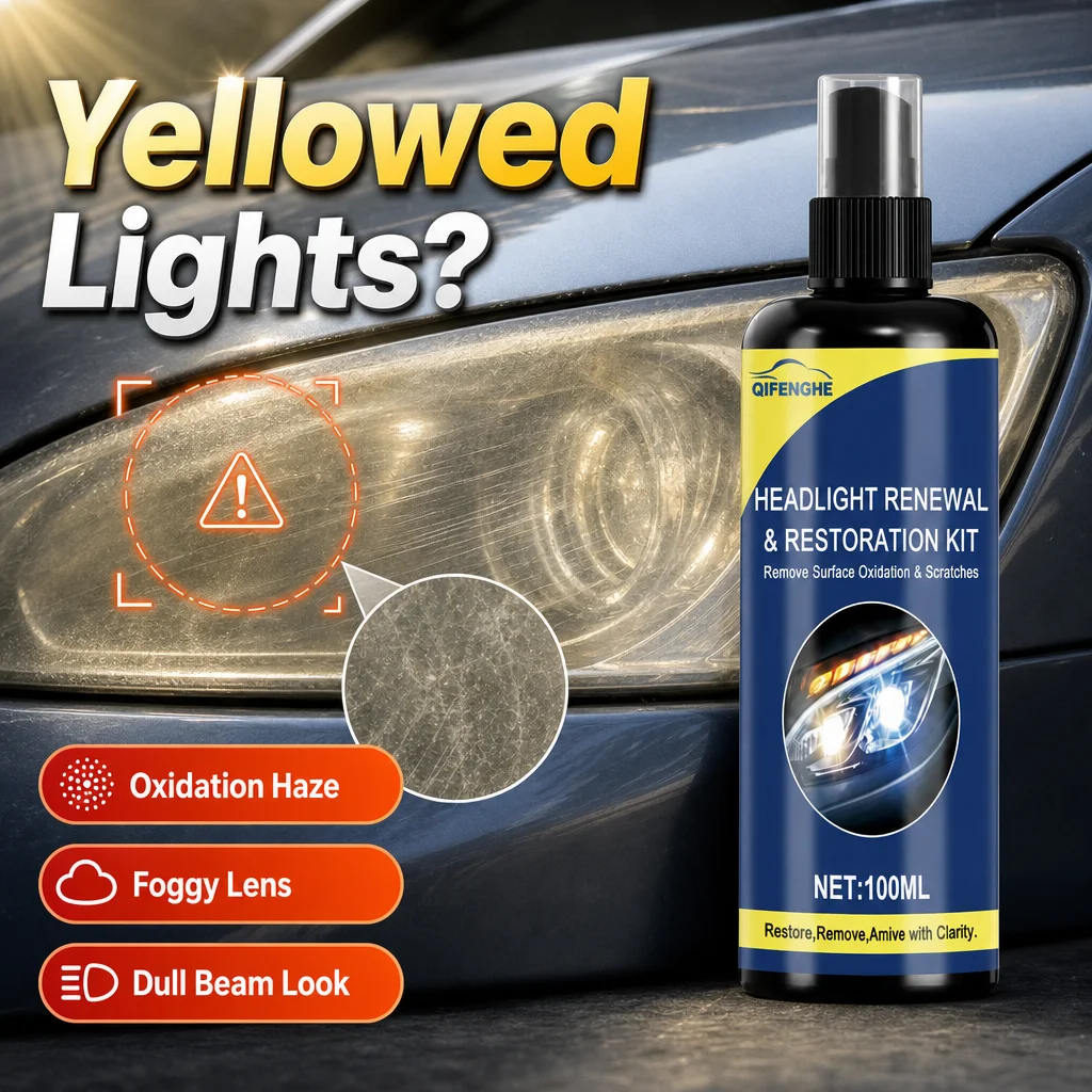 Car Headlight Refinishing Agent Remove Scratches Oxidation Restore Clear Vision Offer Long‑Time Lens Surface Protection image 2