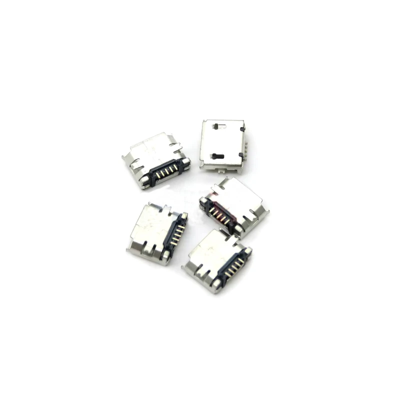 10PCS Micro Socket Connector Type B Female Placement SMD DIP DNIGEF USB Charging Connectors 2PIN SMD/DIP USB 5 Pin SMT