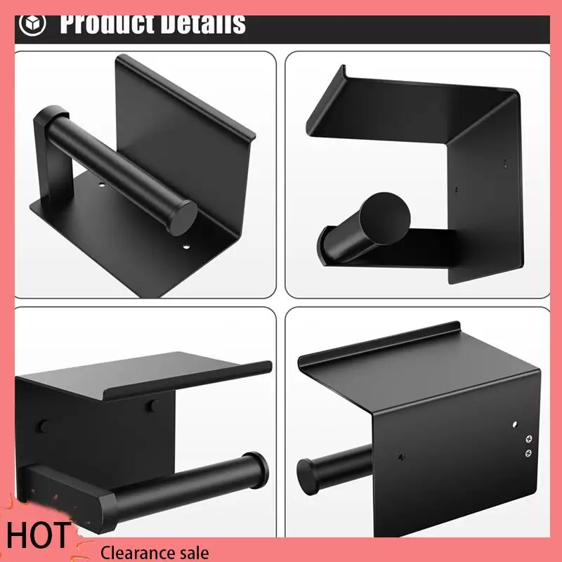 A88Z ที่ใส่กระดาษชําระพร้อมชั้นวางโทรศัพท์, กาวหรือสกรูติดผนังที่ใส่กระดาษทิชชู่ม้วน, เครื่องจ่ายห้องน้ํา