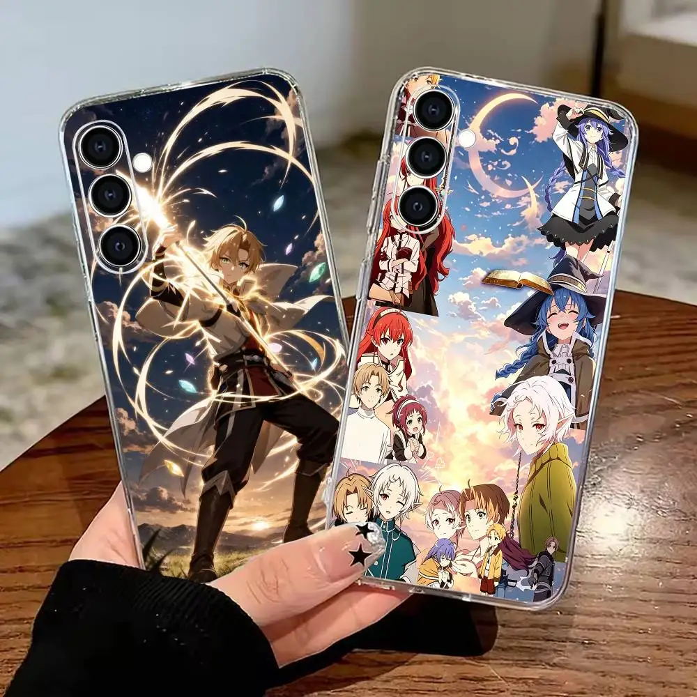 M-Mushoku Tensei Jobless Reincarnation Phone Case for Samsung Galaxy A55 A16 A26 A36 A56 A25 A35 A15 Transparent Flexible Cover