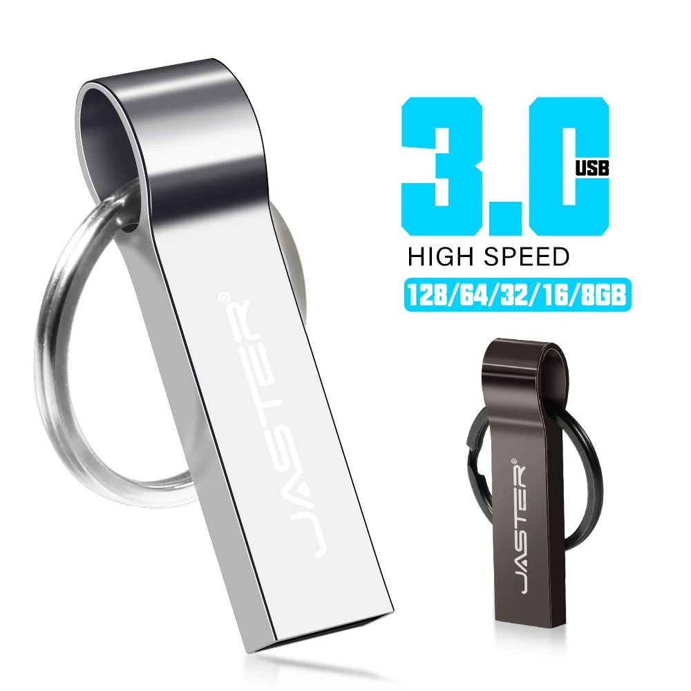 

JASTER USB3.0 Металлическая карта памяти 128 ГБ Бизнес-подарок Pen Drive 64 ГБ с коробкой USB 3.0 Флэш-накопитель 32 ГБ Высокоскоростной U-диск 16 ГБ 8 ГБ