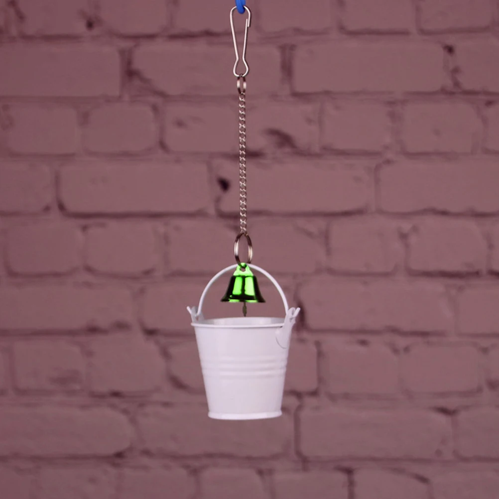 

Food Cup Holder for Birds Cage Parrot Squirrel Feeders Acrylic Bright Durable Easy Install Pet Bird Supplies Dual-use Box