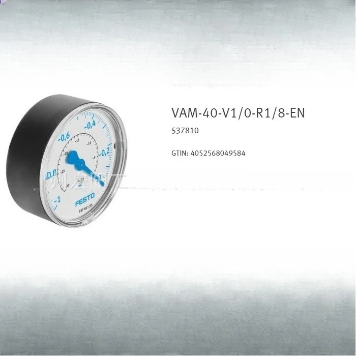 Piezas disponibles en stock VAM-40-V1/0-R1/8-EN 537810 Vacuómetro Festo FESTO