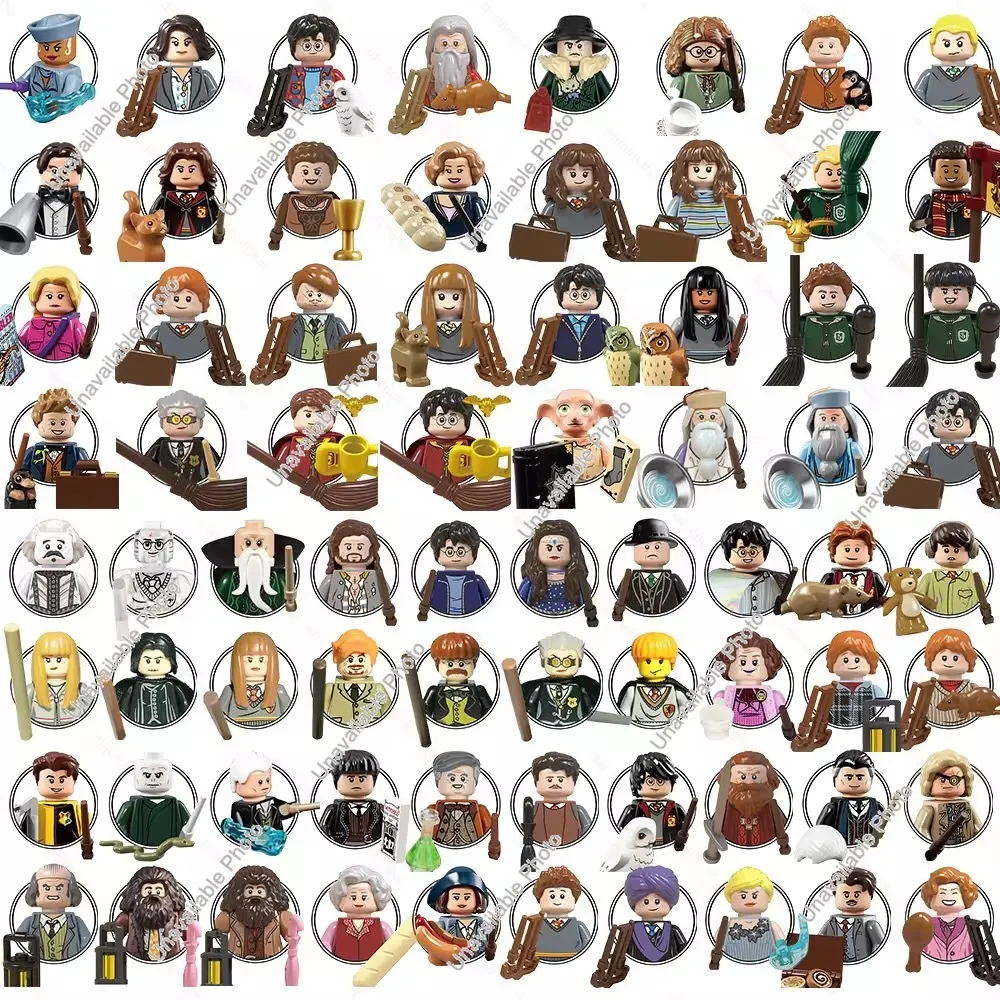 Brinquedos de Filme Harry Potter, Figuras 3D, Blocos de Montar, Bonecos Infantis, Brinquedos de Modelos, Presentes