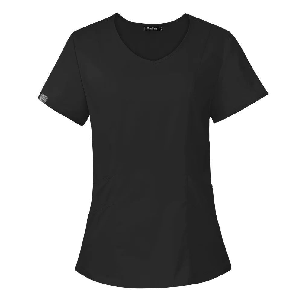 Monos de dentista, ropa de trabajo clínica, Tops de enfermería, uniforme de enfermera Simple, uniforme de trabajo de salón de belleza, blusa de laboratorio