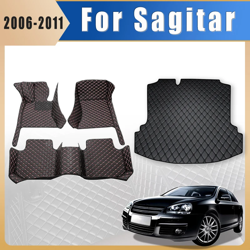 

Автомобильные коврики, ковры в багажник для Volkswagen vw Sagitar 2011 2010 2009 2008 2007 2006, автоаксессуары, детали интерьера