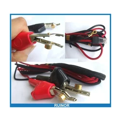 1 Set Phone test cable RJ11 CORD Bed Nails Piercing Clip Cord GENE Alligator clip