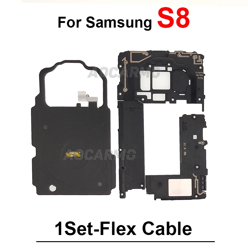 For Samsung Galaxy S7Edge S8 S9 S10 S21 Plus Wireless Charging Coil NFC Loudspeaker Signal Antenna Motherboard Metal Sheet Cover