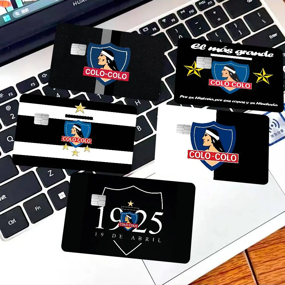 Club C-Colo Deportivo Fashion Matte Gold Silver Black Matte Film Skin Sticker Tape For Bank Credit Debit Card