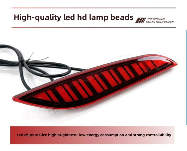 For GWM Haval H6 2021-2024 Car Rear Bumper Light Reflector Led Dynamic Turn Signal Driving Brake Warning Lights Modification detail image 7